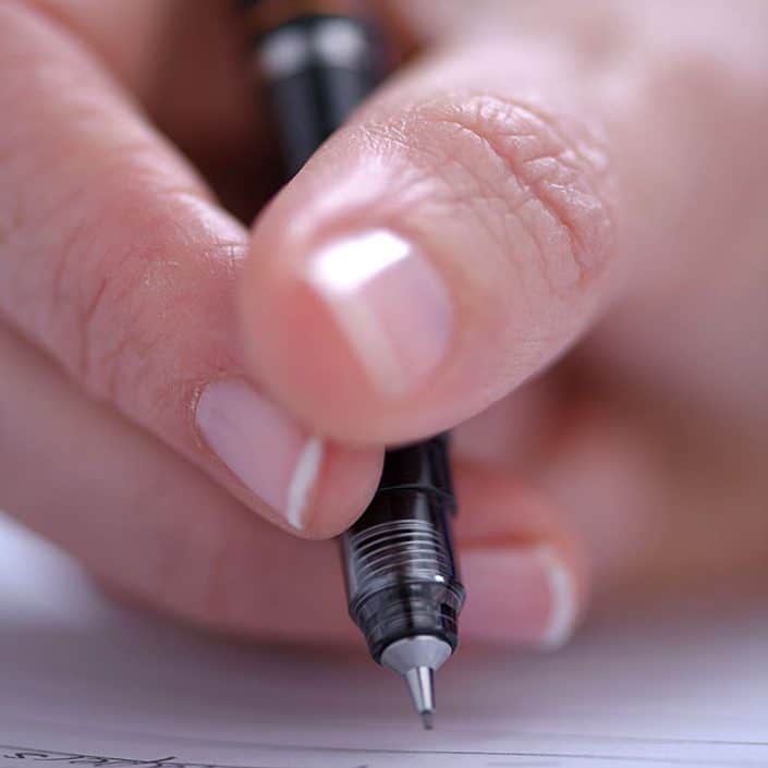 Mechanical-Pencil being used