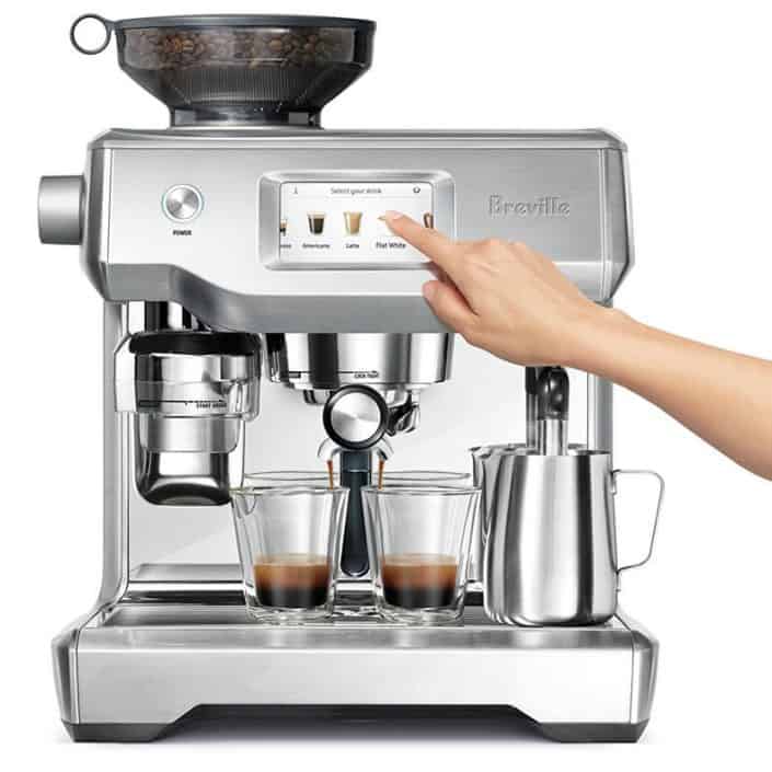 Automatic-Espresso-Machine with hand pressing screen