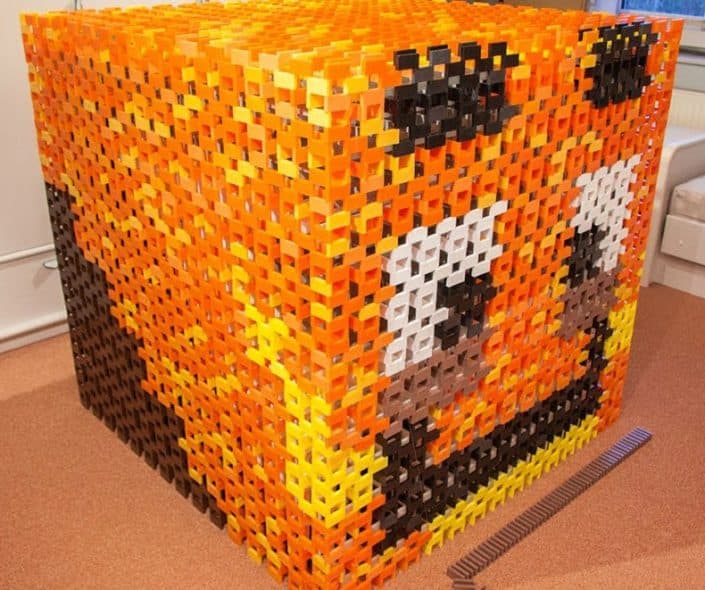 Check out this Amazing 21,000 Piece World Record Domino Cube!