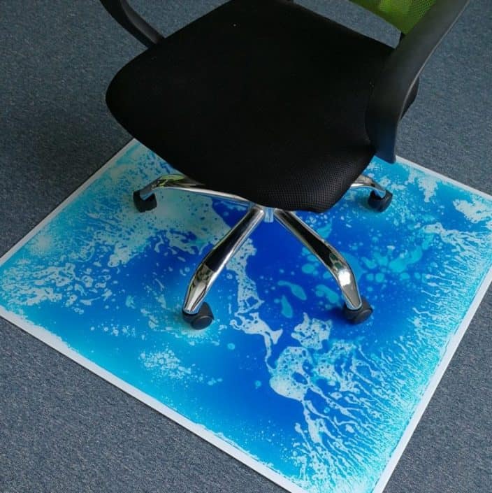 Liquid Encased Office Chair Mat