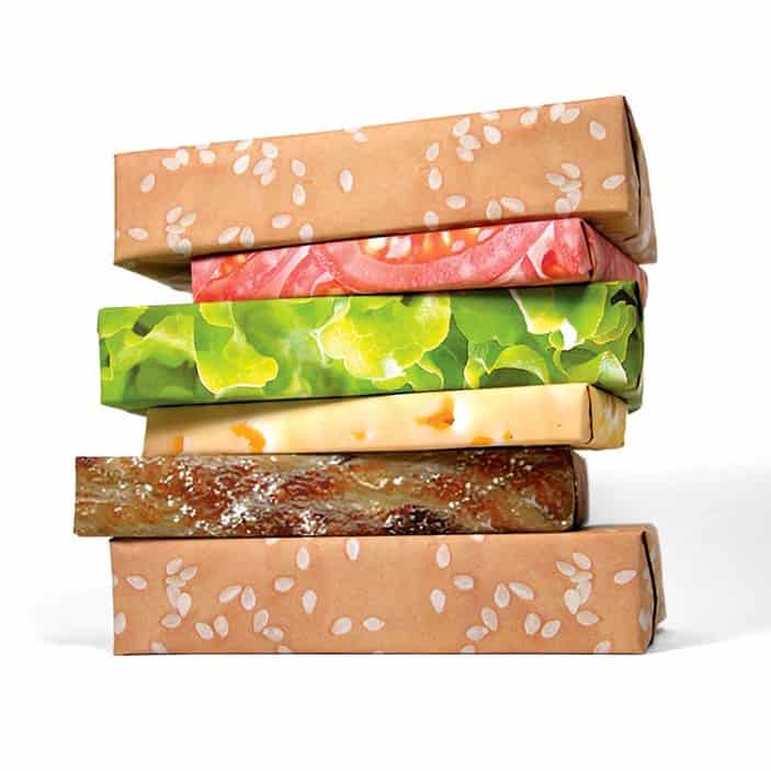 Cheeseburger Wrapping Paper