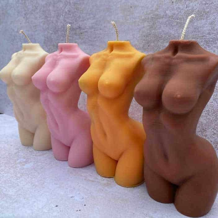 Naked Women Body Candle