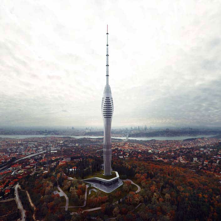 Istanbul's Futuristic Tv And Radio Tower