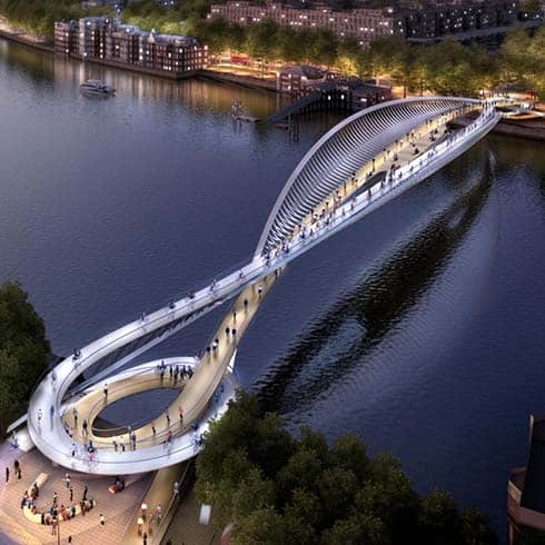 London's New Pedestrian And Cycle Bridge