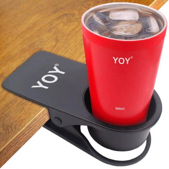 Table Desk Side Clip Drink Holder