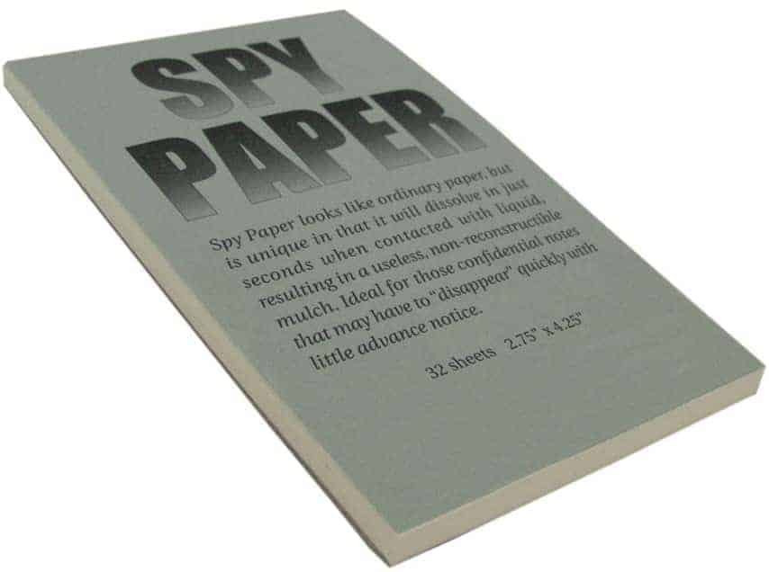 Disappearing Spy Paper