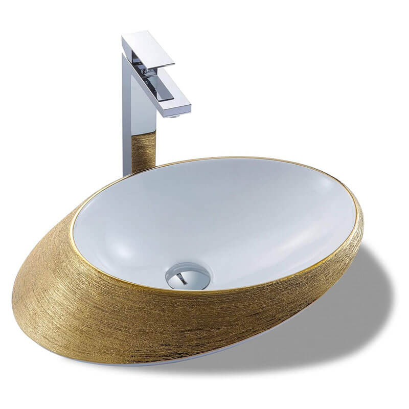 Brushed Gold Bathroom Sink