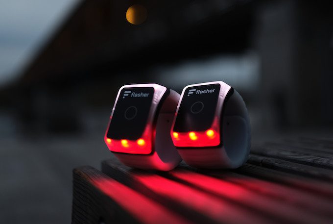 Flasher is a Smart, Wearable LED Safety Lights2