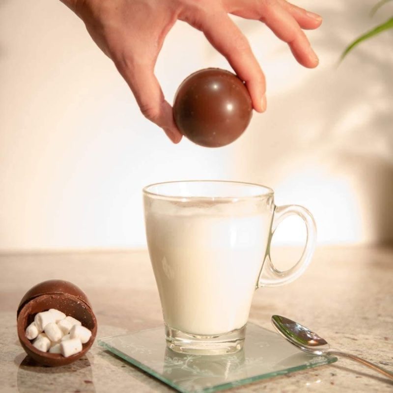 Marshmallow Filled Hot Cocoa Bombs