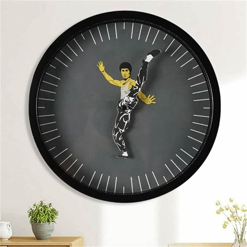 Bruce Lee Kung Fu Wall Clock.jpg