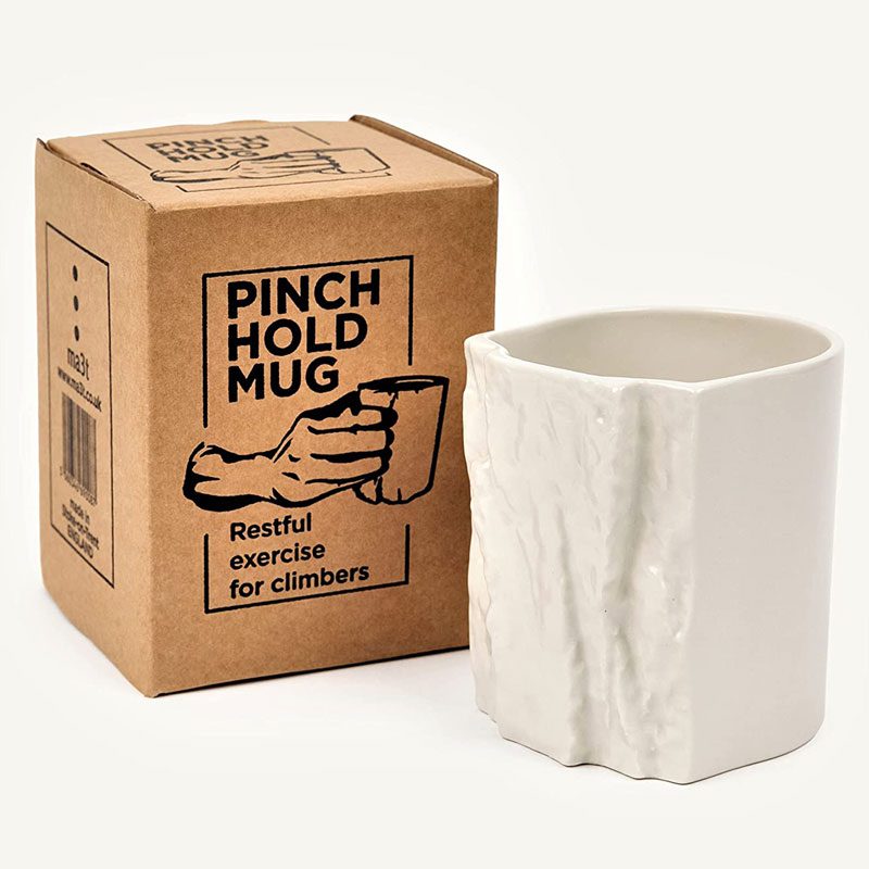 Rock Climbers Pinch Hold Mug