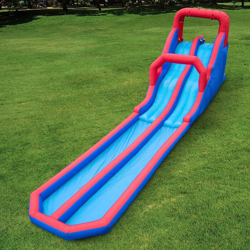 Dual Splash Inflatable Racing Water Slide