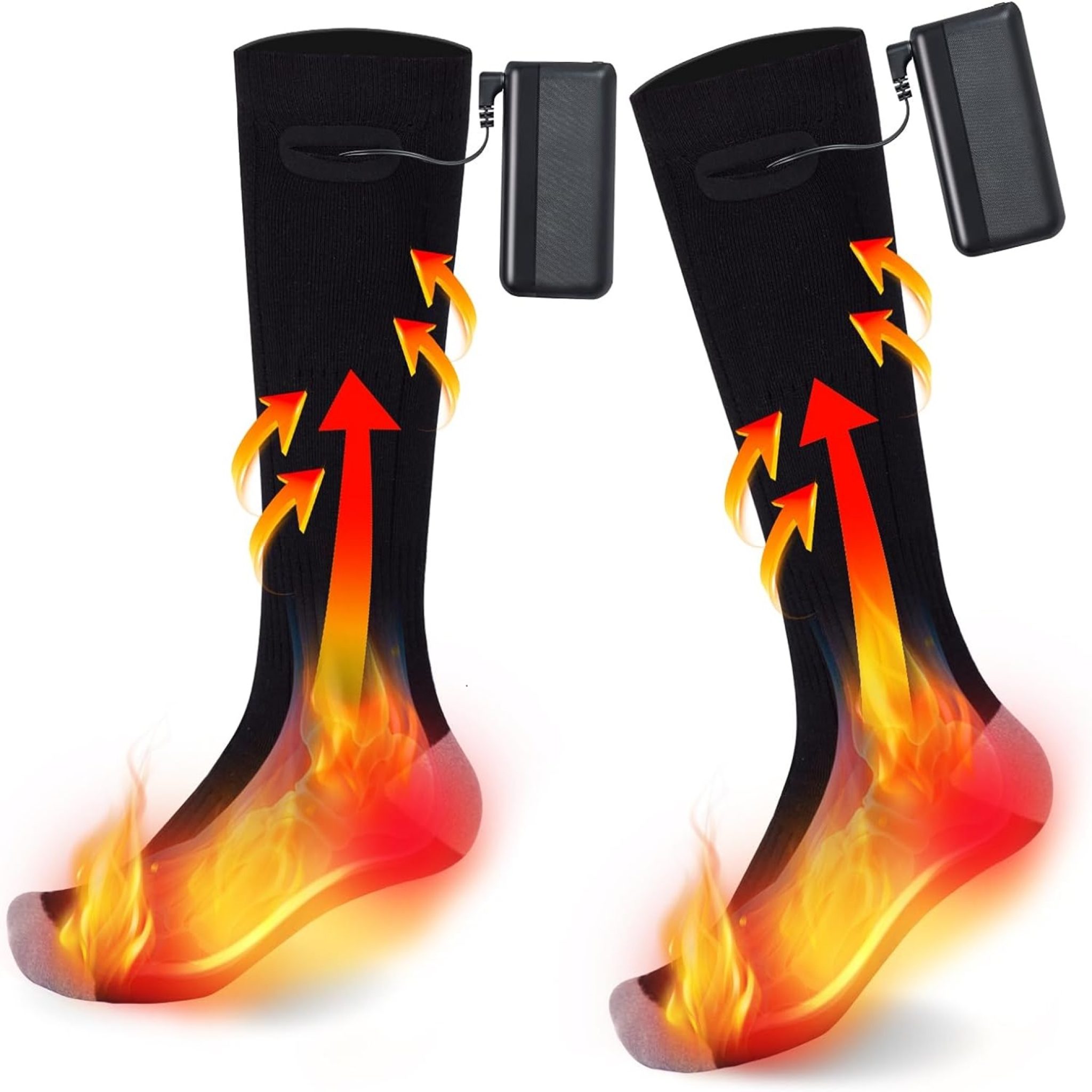 These Rechargeable Electric Heated Socks Will Keep Your Feet Warm and